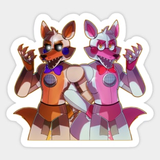 Funtime Foxy and Lolbit Sticker